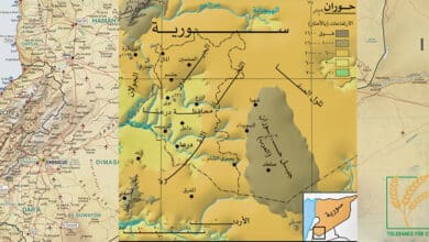حوران- خريطة