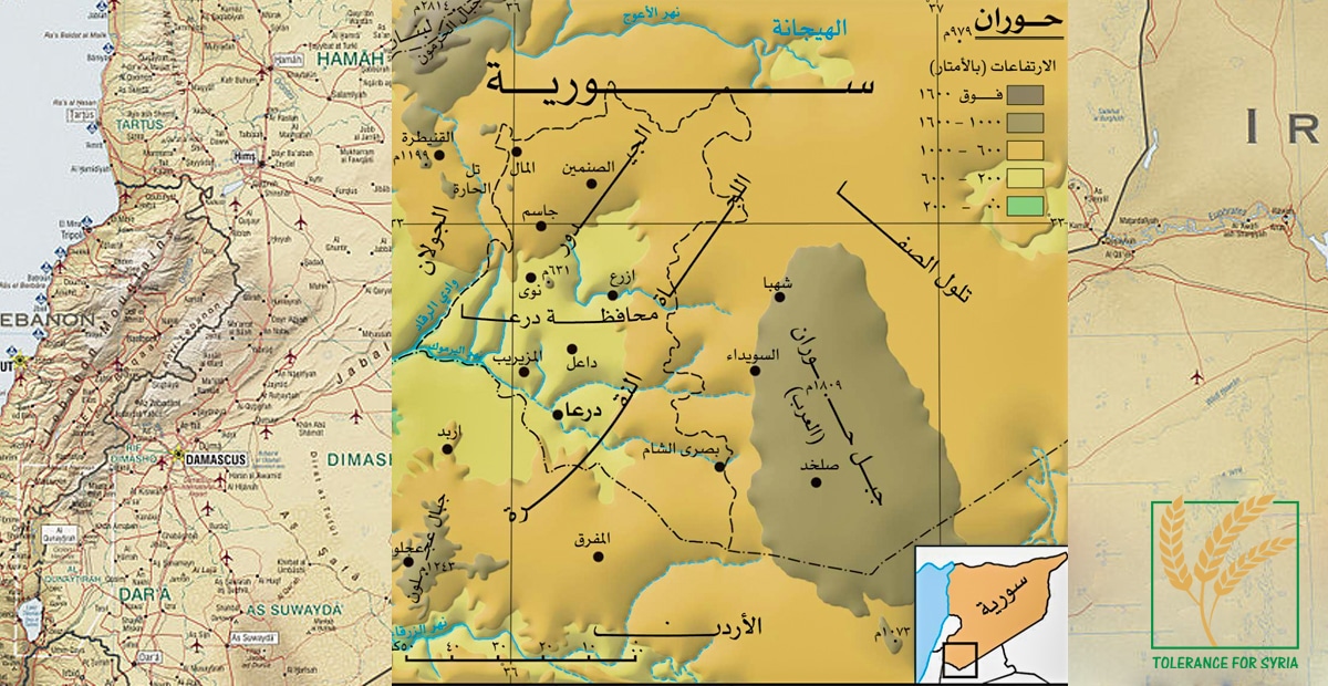 حوران- خريطة